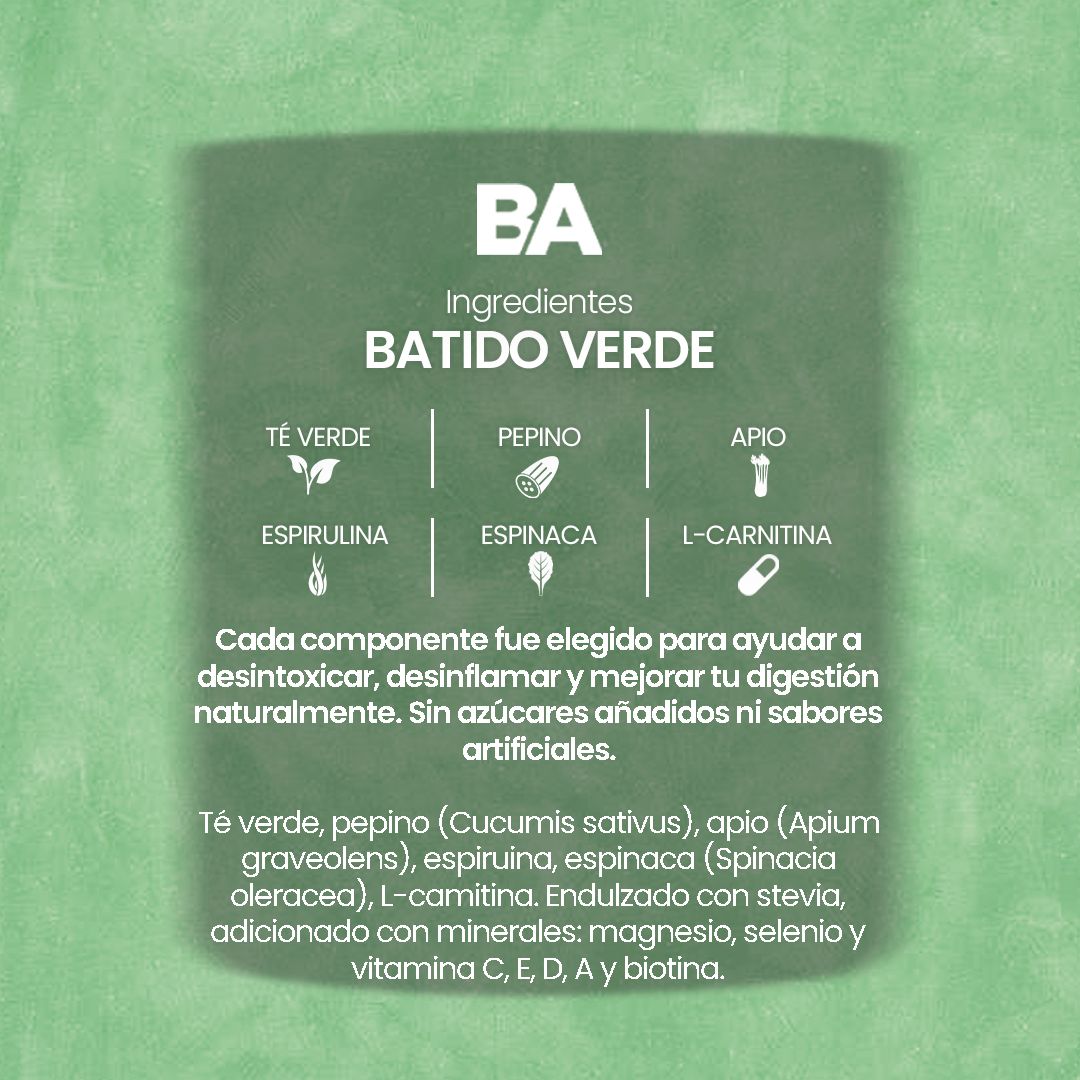 Batido Verde en polvo 600g BioAdvance