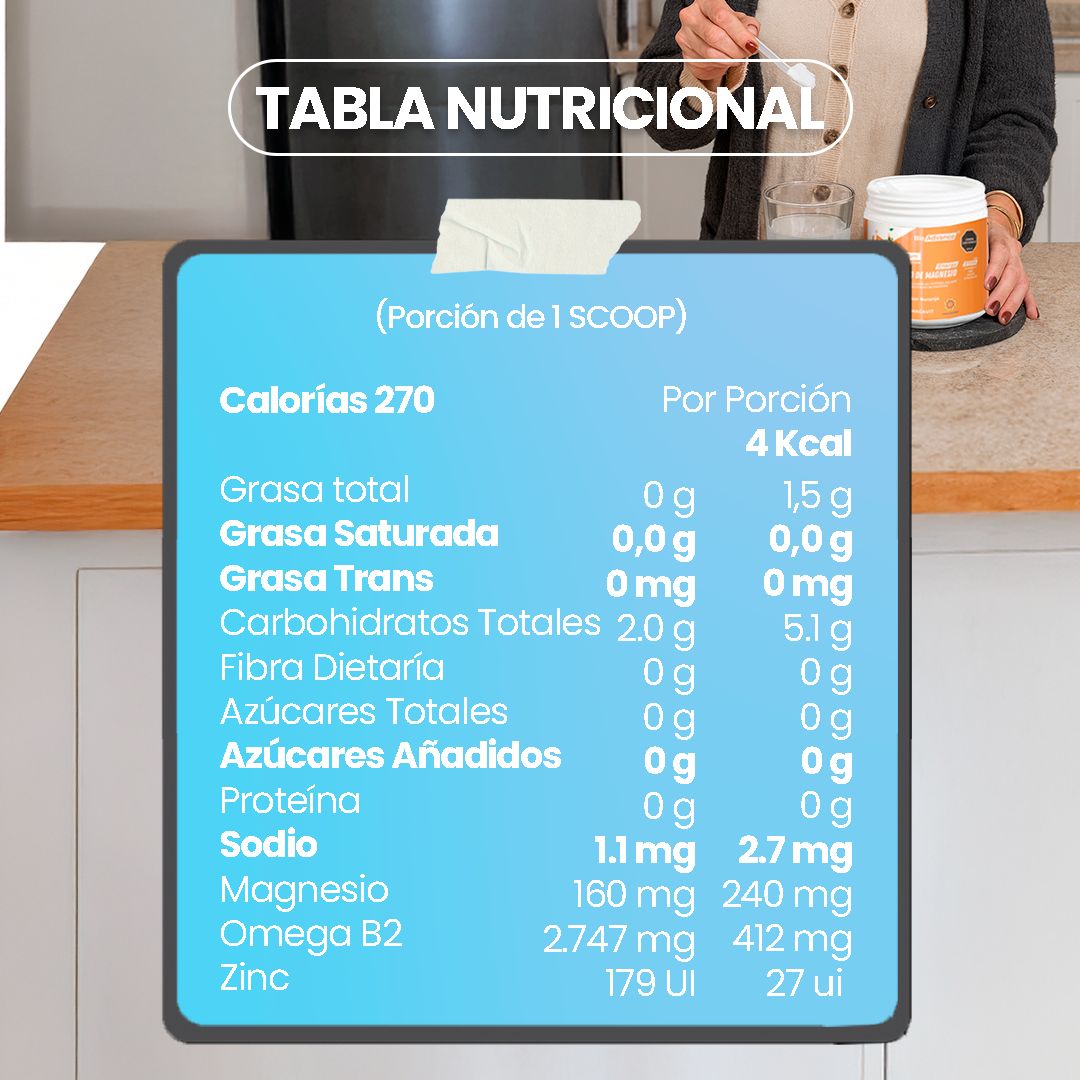 Citrato de Magnesio en Polvo de 500g BioAdvance