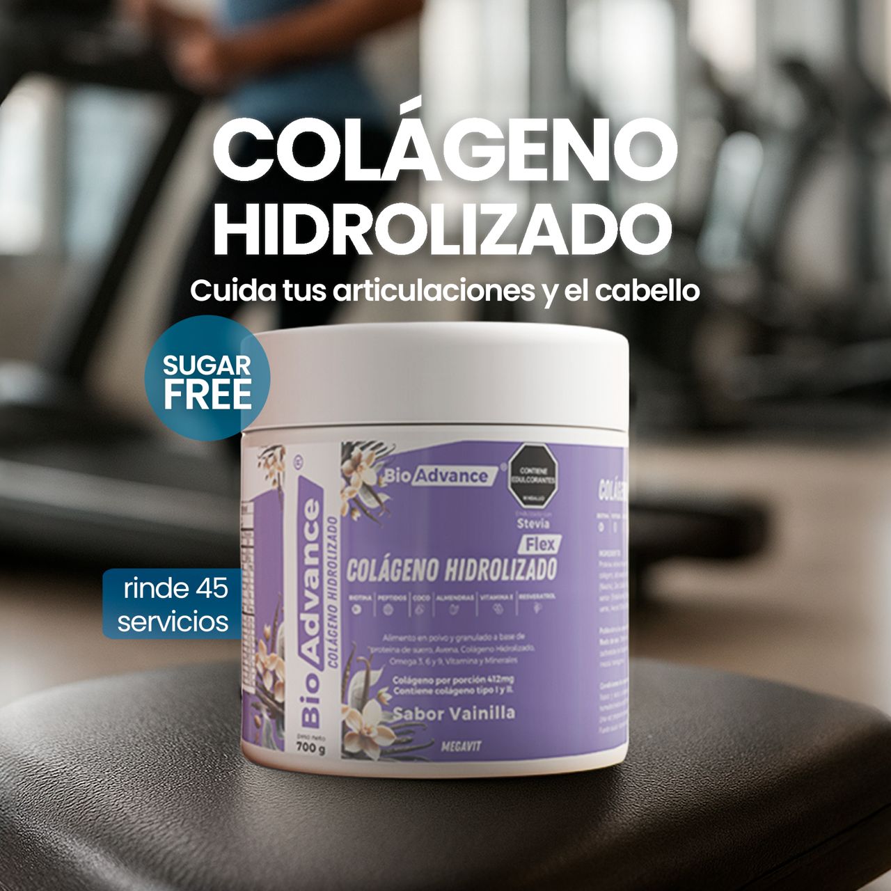 Colágeno Hidrolizado en polvo de 700g BioAdvance