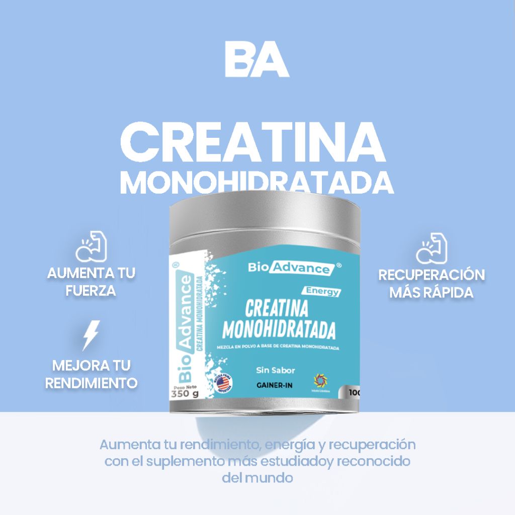 Creatina Monohidratada 100% Pura Bioadvance