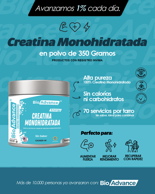 Creatina Monohidratada 100% Pura Bioadvance