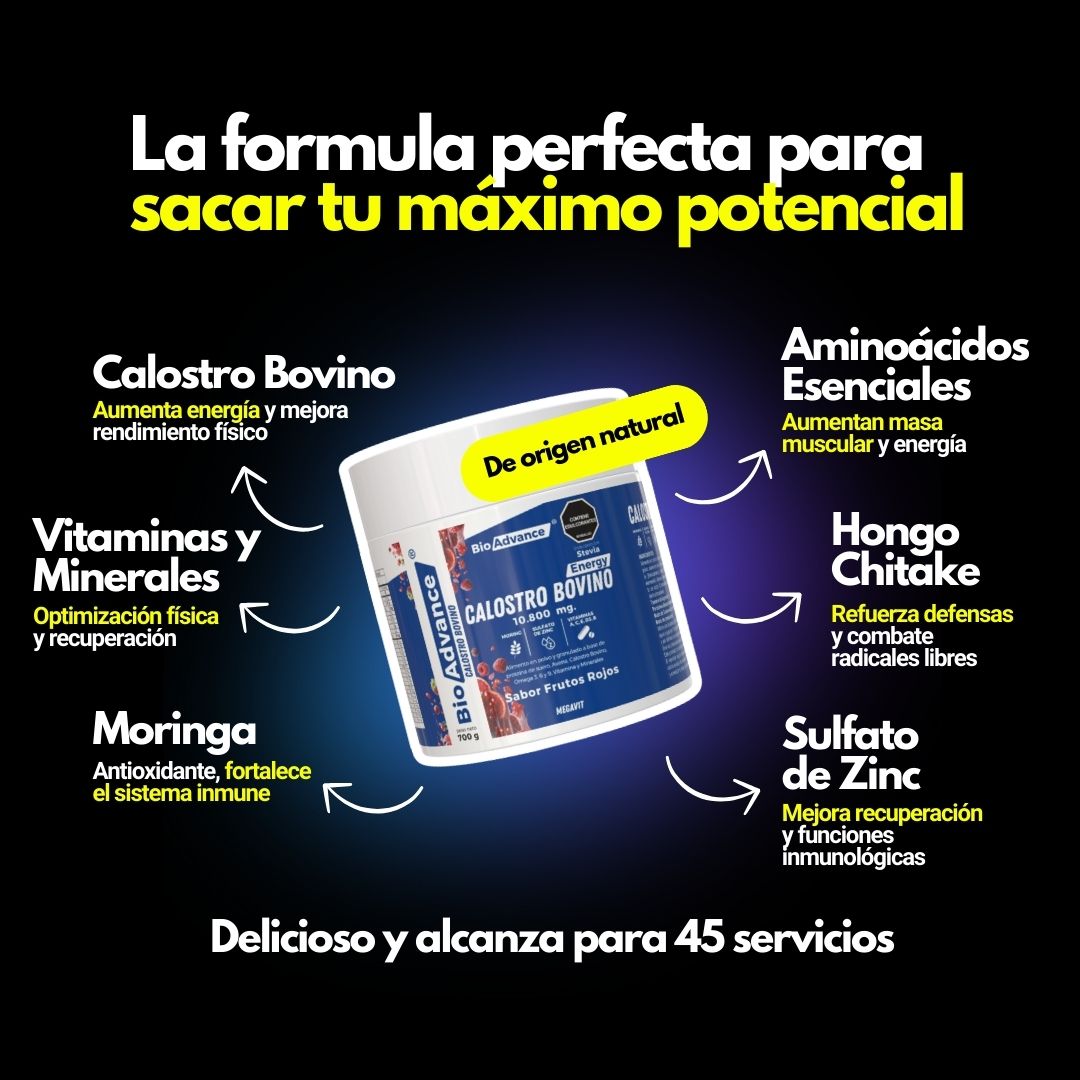 Calostro Bovino en Polvo de 700g BioAdvance