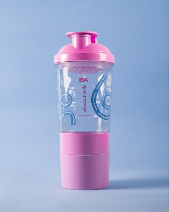 Bio-Shaker | Vaso Mezclador Mujer | Compartimiento Gym
