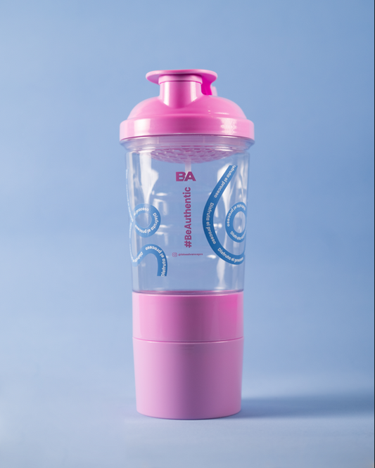 Bio-Shaker | Vaso Mezclador Mujer | Compartimiento Gym