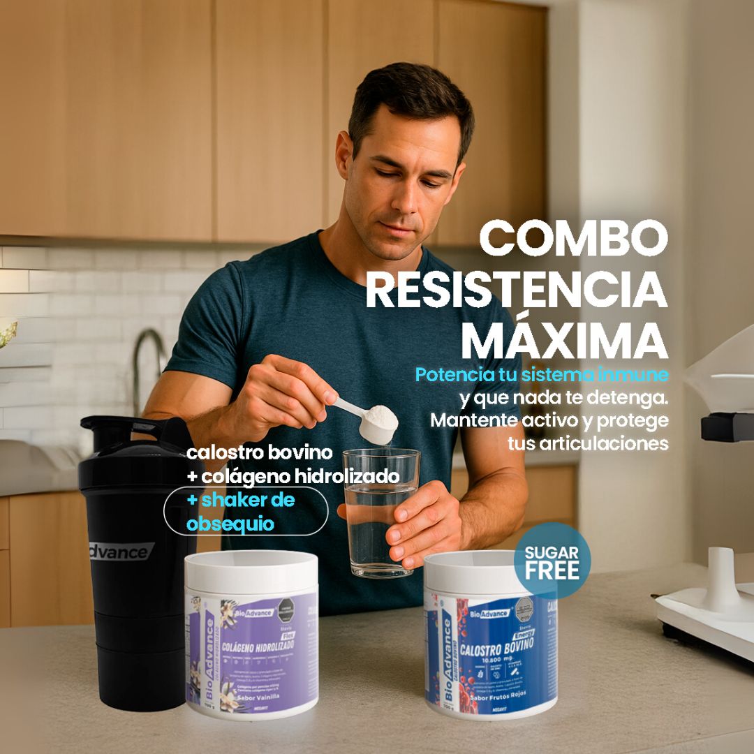 Resistencia Máxima (Calostro Bovino + Colágeno Hidrolizado)