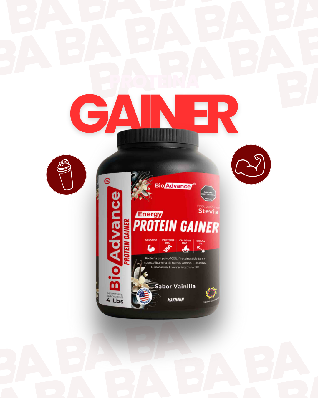 Proteina Gainer en Polvo BioAdvance