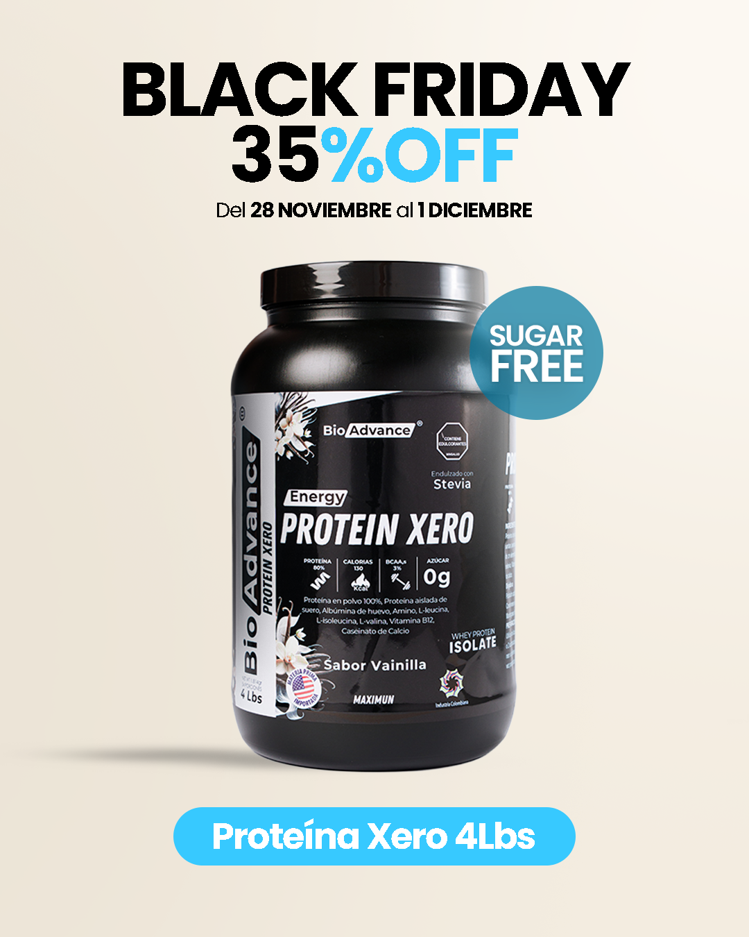 Proteina Xero en polvo BioAdvance