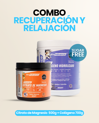 Recuperación y Relajación (Citrato de Magnesio + Colágeno Hidrolizado)