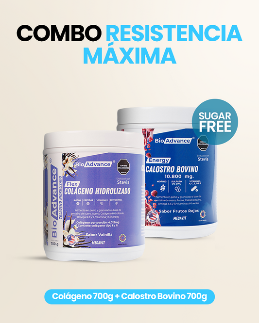 Resistencia Máxima (Calostro Bovino + Colágeno Hidrolizado)