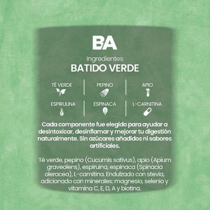 Batido Verde en polvo 600g BioAdvance