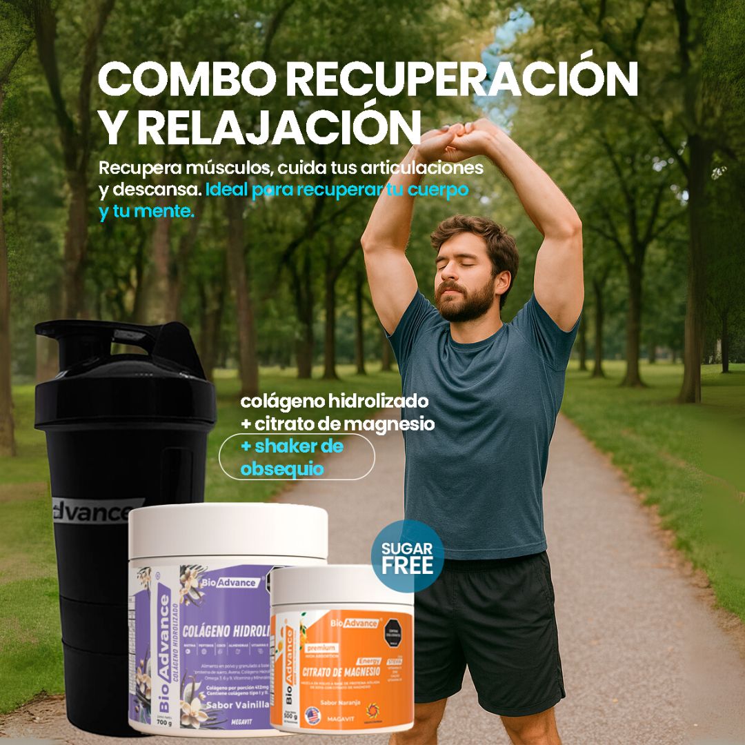 Recuperación y Relajación (Citrato de Magnesio + Colágeno Hidrolizado)