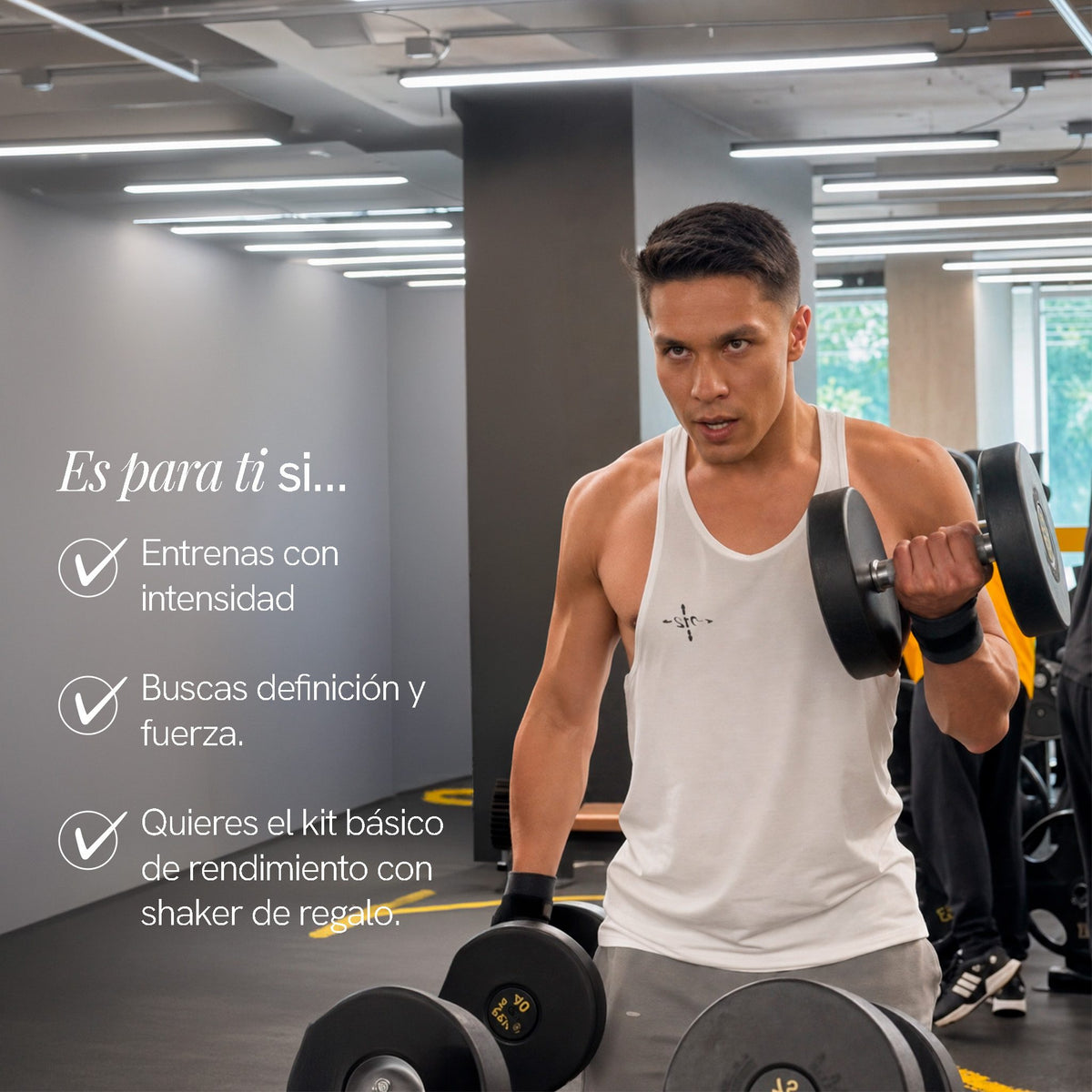 Para quién es el Combo Carga Explosiva de BioAdvance: entrenas fuerte y quieres apoyar tu fuerza y tu recuperación en un solo kit.