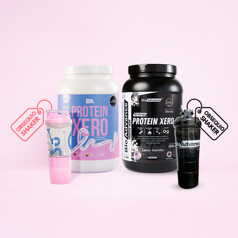 Combo Dúo | 2 Proteínas 4 Lb + 2 Bio-Shaker