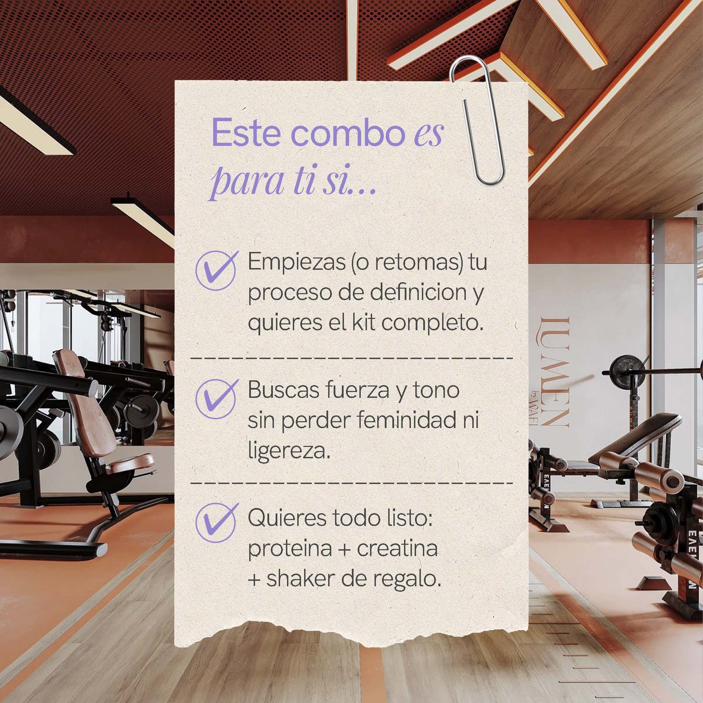 Para quién es el Combo Girl Power de BioAdvance: quieres apoyar la definición de tu figura con un ritual simple y completo.