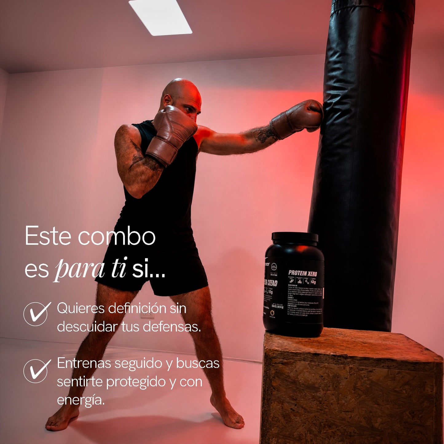 Para quién es el Combo Impulso y Resistencia de BioAdvance: quieres definición sin descuidar tus defensas, y entrenas seguido buscando sentirte protegido y con energía.