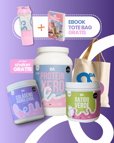 Glow Mom (Proteína Xero + Colageno + Batido verde + Regalos)
