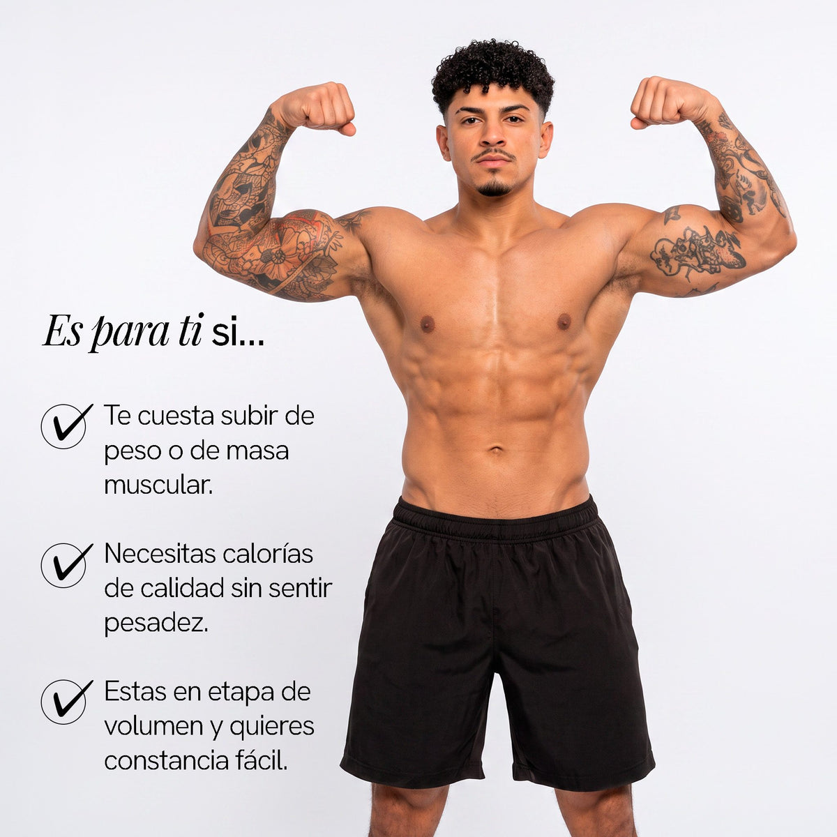 Para quién es la Proteína Gainer de BioAdvance: te cuesta subir de peso o de masa muscular y buscas calorías de calidad.